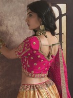 Peach N Pink Banarshi Silk Lehenga